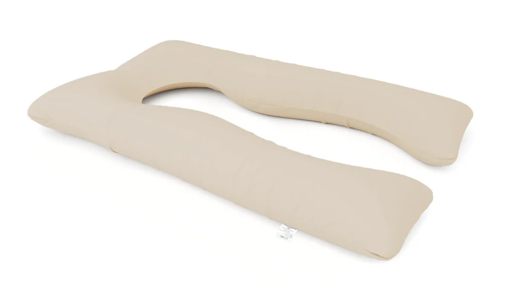 כרית הריון והנקה דגם QUEEN קרם בז'