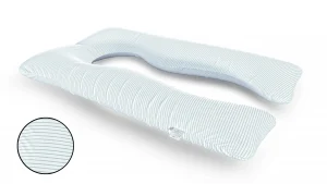 כרית הריון והנקה דגם QUEEN פסים דקים אפור